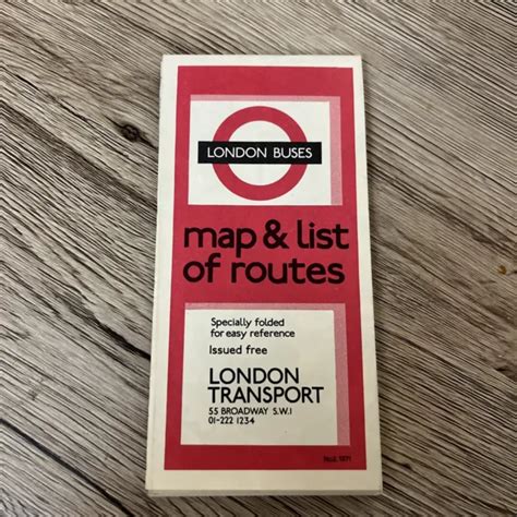 London Buses Map List Of Routes No New Unused