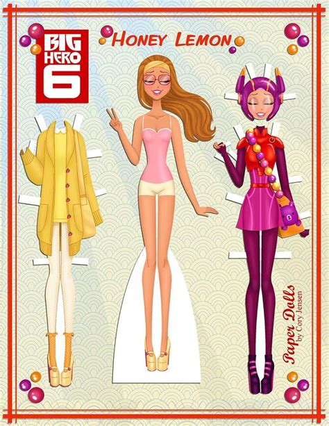 Big Hero Honey Lemon Printable Paper Dolls By Cory Paper Dolls