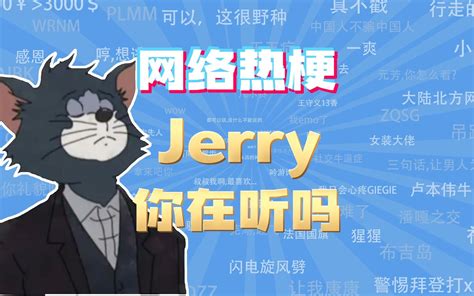 【网梗课代表】jerry你在听吗是什么梗？ 网梗课代表 网梗课代表 哔哩哔哩视频