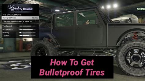 How To Get Bulletproof Tires Gta V Youtube