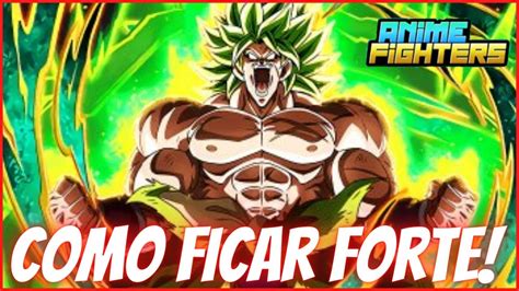 Como Ficar Forte No Anime Fighters YouTube