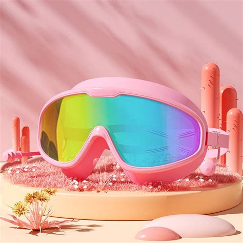 Swimming Goggles UV Protection Reduce Glare and Visual Distortion, 3D