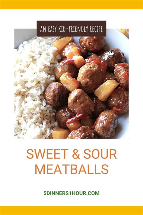 Healthy Easy Slow Cooker Sweet Sour Meatballs Easy Healthy