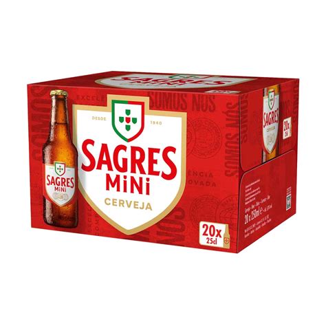 Mercadão Pingo Doce Cerveja Álcool Sagres Pack 20