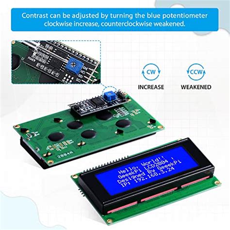 Geeekpi Iic I C Twi Serial Lcd X Display Module With I C