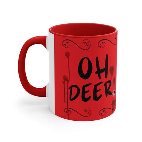 Oh Deer Alastor Hazbin Hotel Inspired Accent Coffee Mug 11oz Etsy