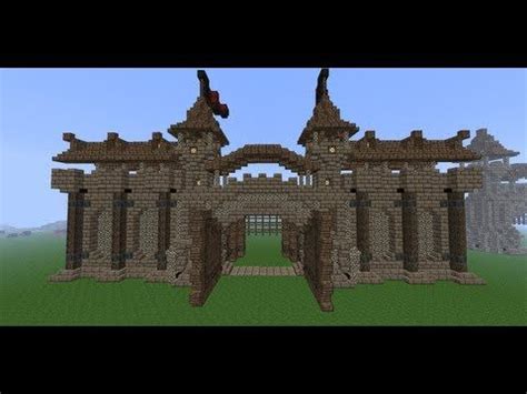 Minecraft Medieval Wall- Tutorial -How to Build a Wall- Part 3 (Wall Details) | Minecraft ...