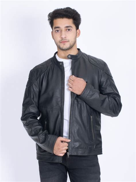 Full Sleeve Casual Wear Genuine Leather Jackets For Men Size S XXL At