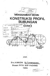 Menggambar Mesin Konstruksi Profil Bubungan CAM Universitas Negeri