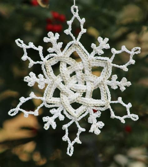 Crochet Snowflake Celtic Snowflake Celtic Knot Christmas Etsy