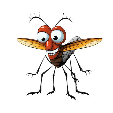 Clip Art Divertidos Dibujos Animados De Mosquitos Png Dibujos Gracioso