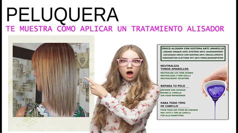 Peluquera te enseña cómo aplica el tratamiento alisador Veg Liss