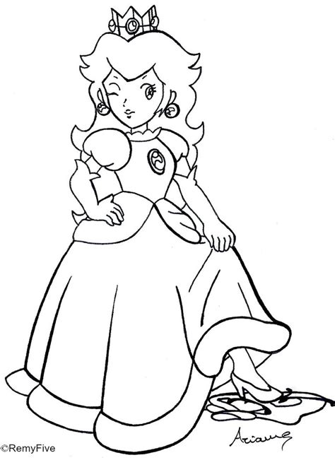 Baby Princess Peach Coloring Pages at GetColorings.com | Free printable ...