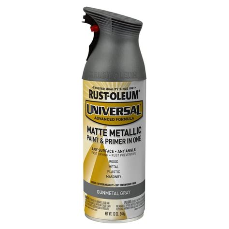 Gunmetal Gray Rust Oleum Universal All Surface Matte Metallic Spray