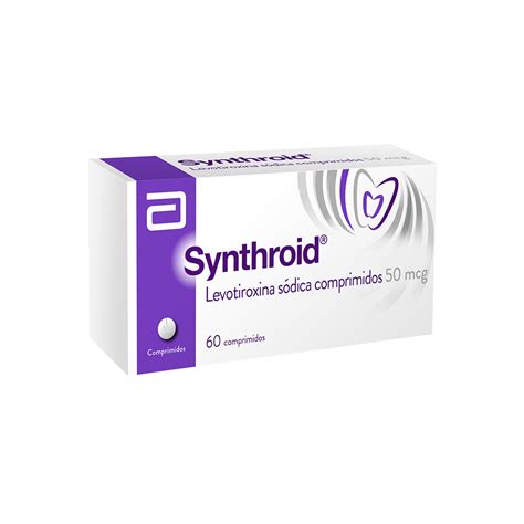 Synthroid Levotiroxina Sódica 50 Mcg 60 Com Rec Productos Salcobrand