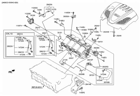 Intake Manifold 2013 Hyundai Santa Fe Sport