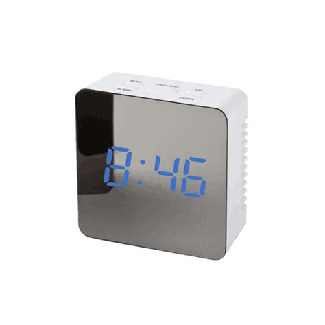 Mirror Led Alarm Clock Digital Snooze Table Clock Grandado