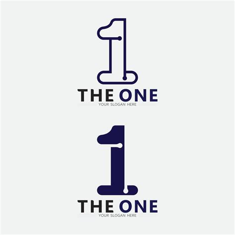 Number one logo and Vector Number design Stock Images Illustration ...