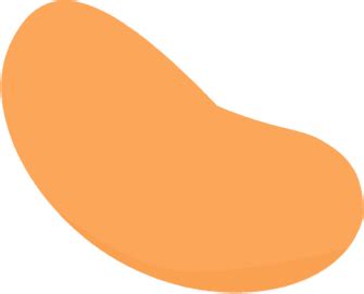 Orange Jelly Bean Clip Art - Orange Jelly Bean Image