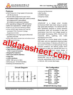 Az F Datasheet Pdf Amazing Microelectronic Corp