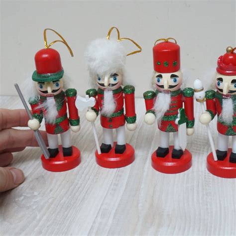 Vintage Wooden Nutcracker Ornaments - Etsy