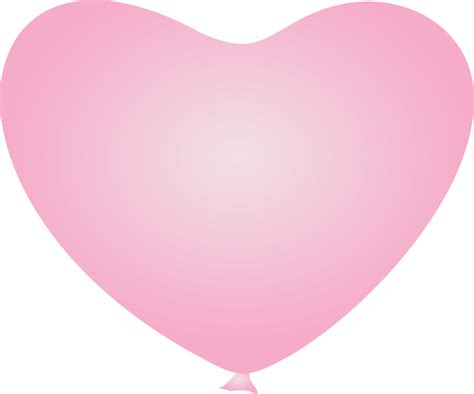 Pink Balloon Heart Shape Png Png