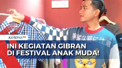 Hadir Di Festival Anak Muda Gibran Rakabuming Raka Belanja Pakaian