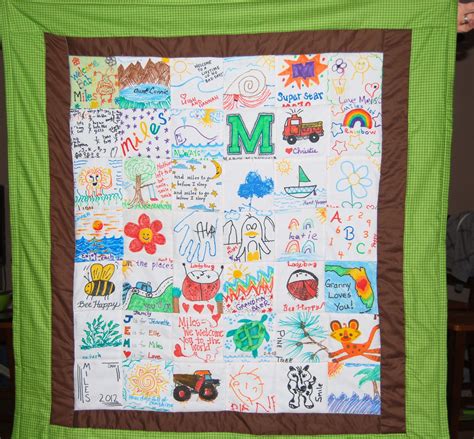 Baby Shower Quilt Have People Decorate Quilt Squares With Fabric