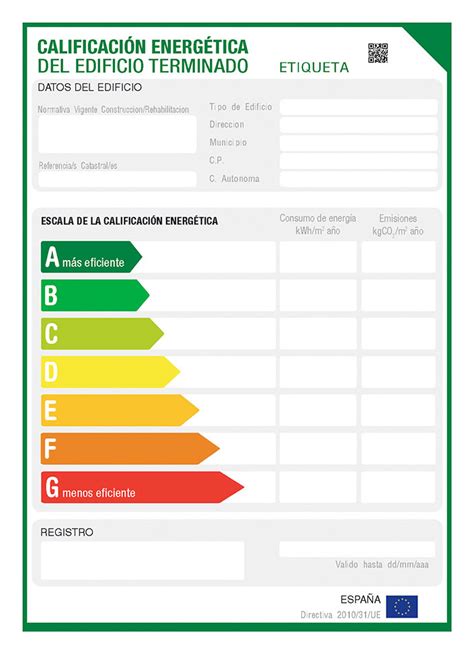 Certificado De Eficiencia Energ Tica