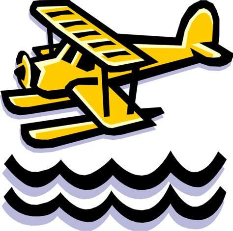 Floatplane Or Seaplane Vector Image