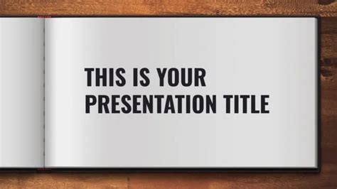 Free Powerpoint Template Or Google Slides Theme With Open Book Design