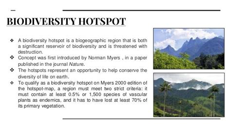 Hotspot India As A Mega Biodiversity Hotspot