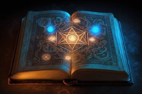 A Book With A Glowing Runes That Illuminate The Pages Revealing Magic