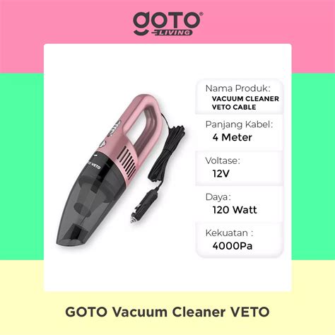 Jual Goto Living Goto Veto Vacuum Cleaner Alat Penyedot Debu Mobil