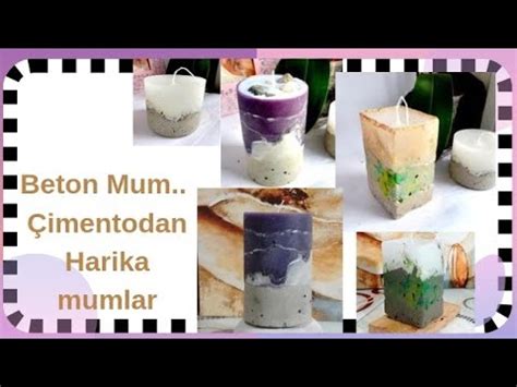 Beton Mum Çimento Ve Kalekim Granit Tozu İle Mum Yapmak candle