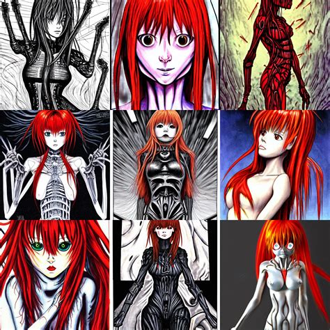 Asuka Langley As A Art Of HR Giger Stable Diffusion OpenArt