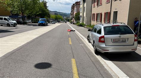 St Gallen E Scooterfahrer Nach Unfall Verletzt