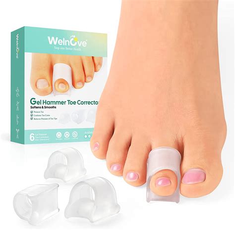 Welnove Toe Separators Toe Spacer Pinky Toe Straightener For Women