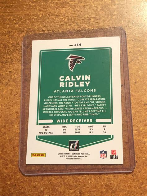 2021 Panini Donruss Football 234 Calvin Ridley EBay