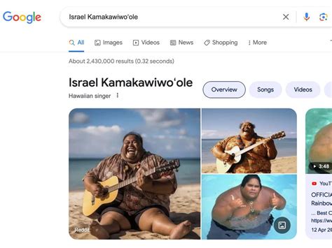 An image of Israel Kamakawiwoʻole shows Google search still can't tell ...