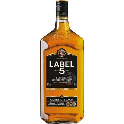 Label 5 Classic Black Blended Scotch Whisky 1l Woolworths