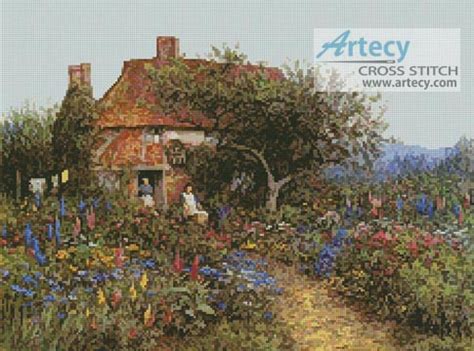 Artecy Cross Stitch A Cottage Near Brook Witley Surrey Counted Cross