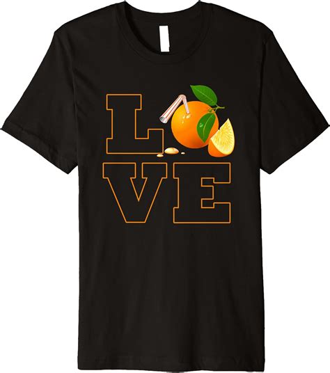 Orange Juice And Orange Lovers Premium T Shirt Clothing