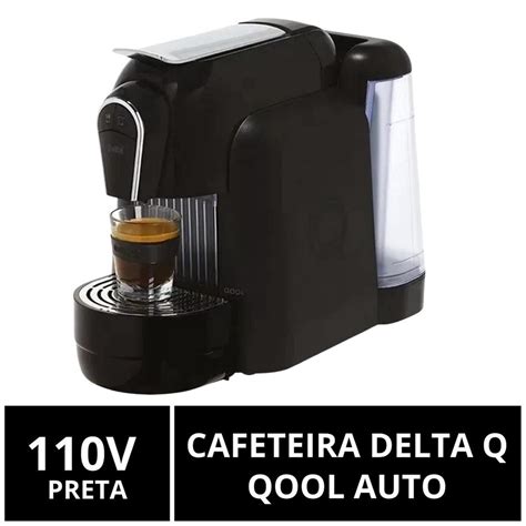 Cafeteira Cápsulas Delta q Qool Auto Preta 110V em Promoção