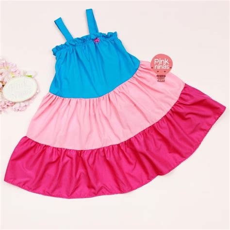 Vestido Infantil Multicolorido Mon Sucr Marias Colors