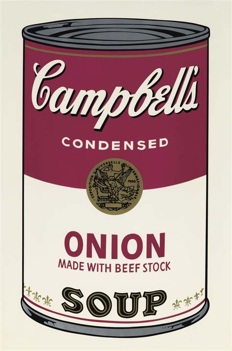 andy warhol   onion soup  campbells soup