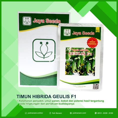 Benih Timun Hibrida Geulis Jaya Seeds Yuk Nanam