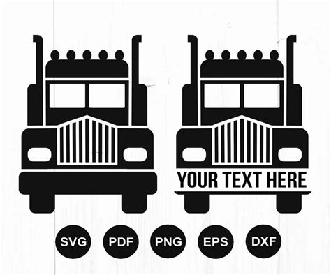 Transport Truck Svg Trucker Svg Truck Svg Semi Truck Svg Etsy Canada