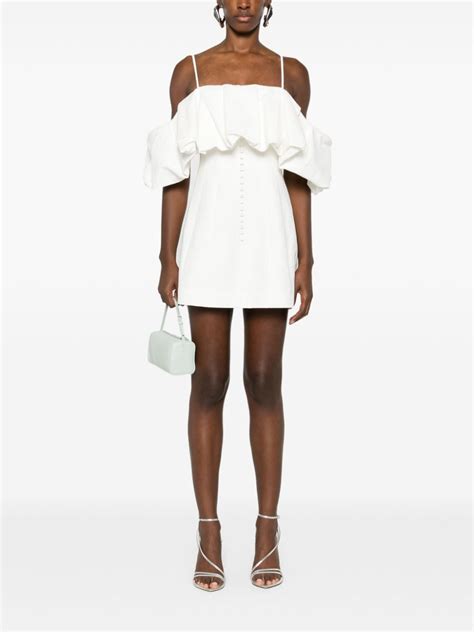 Simkhai Puff Mini Dress White FARFETCH