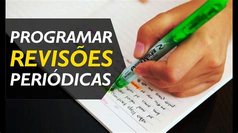 Como Programar Revisões Periódicas das Disciplinas YouTube